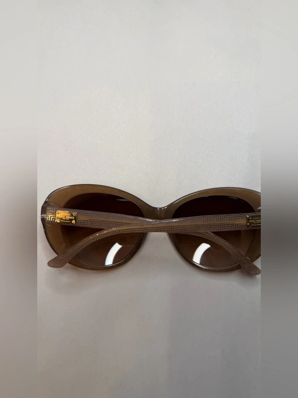 Versace Glitter Brown Cat-Eye Sunglasses